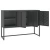 vidaXL Credenza Antracite 105x35x75 cm in Acciaio