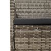 vidaXL Set Divani da Giardino 4 pz con Cuscini in Polyrattan Grigio