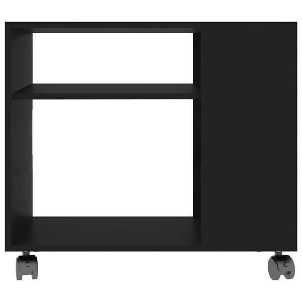 vidaXL Tavolino da Salotto Nero 70x35x55 cm in Legno Multistrato