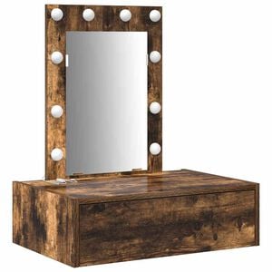 vidaXL Tavolo da Trucco Marrone 60 x 40 x 70 cm Legno multistrato