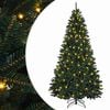 vidaXL Albero di Natale Artificiale con Rami Pieghevoli 270 cm 600 LED