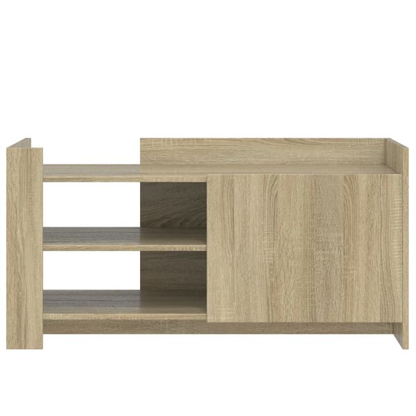 vidaXL Tavolino Salotto Rovere Sonoma 100x50x50cm in Legno Multistrato