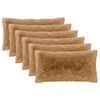 vidaXL Cuscino con cuscino HEERLEN 2 pz Tortora Fleece PV
