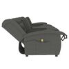 vidaXL Divano Massaggio a 4 Posti con Portabicchieri Grigio Chiaro