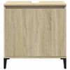 vidaXL Mobile Lavabo Rovere Sonoma 58x33x60 cm in Legno Multistrato