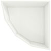 vidaXL Vaso d'angolo Bianco 60 x 60 x 35 cm Acciaio