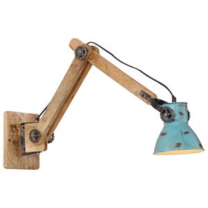 vidaXL Lampada a Parete 25 W Blu Anticato 96x15x20 cm E27
