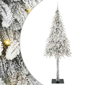 vidaXL Albero di Natale con 300 LED Bianco 210 cm PE e Acciaio