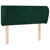 vidaXL Testiera ad Orecchio Verde Scuro 103x23x78/88 cm in Velluto