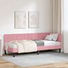 vidaXL Cornice del letto ad angolo Rosa 80 cm x 200 cm Velluto