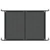 vidaXL Cuccia per Cani Rialzata Nera 130x80x20 cm Textilene e Acciaio