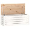 vidaXL Contenitore Portaoggetti Bianco 89x36,5x33cm Massello di Pino