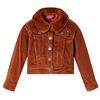 vidaXL Giacca per Bambini in Velluto a Coste Cognac 104