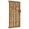 vidaXL Cancello da giardino 85x175 cm in acciaio Corten e design in bamb&ugrave;