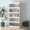 vidaXL Libreria/Divisorio Bianco 80x30x167,4 cm Legno Massello di Pino