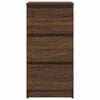 vidaXL Credenza Rovere Marrone 37,5x35x76 cm in Legno Multistrato