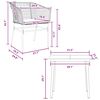 vidaXL Set da Pranzo da Giardino 3pz con Cuscini Polyrattan Vetro