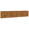 vidaXL Bordure per Prato 10 pz 20x103 cm Flessibili in Acciaio Corten