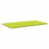 vidaXL Cuscino per Panca Verde Intenso 200x(50+50)x7 cm Tessuto Oxford
