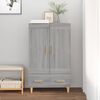 vidaXL Credenza Grigio Sonoma 70x31x115 cm in Legno Multistrato