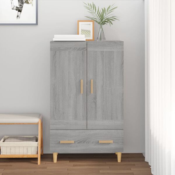 vidaXL Credenza Grigio Sonoma 70x31x115 cm in Legno Multistrato