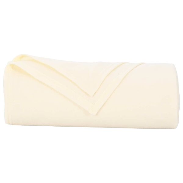 vidaXL Coperta Crema 240 x 220 cm Panno