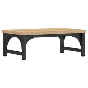 vidaXL Supporto per Monitor Rovere Sonoma 37x23x14cm Legno Multistrato