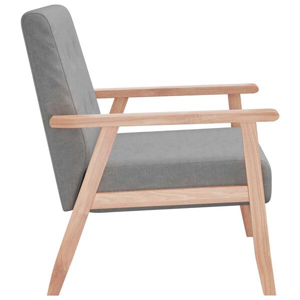 vidaXL Poltrona Grigio Chiaro in Tessuto