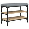vidaXL Panca Porta Scarpe Rovere Sonoma 62x32x47 cm Legno Multistrato