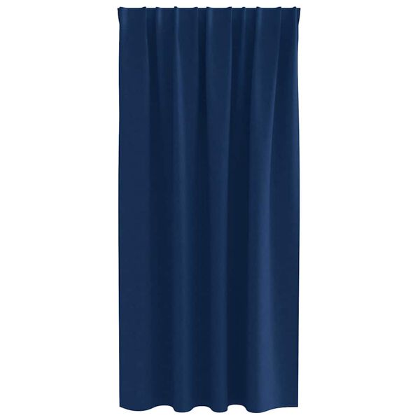 vidaXL Tende Blackout con Anelli 2 pcs Blu Scuro 175 x 140 cm