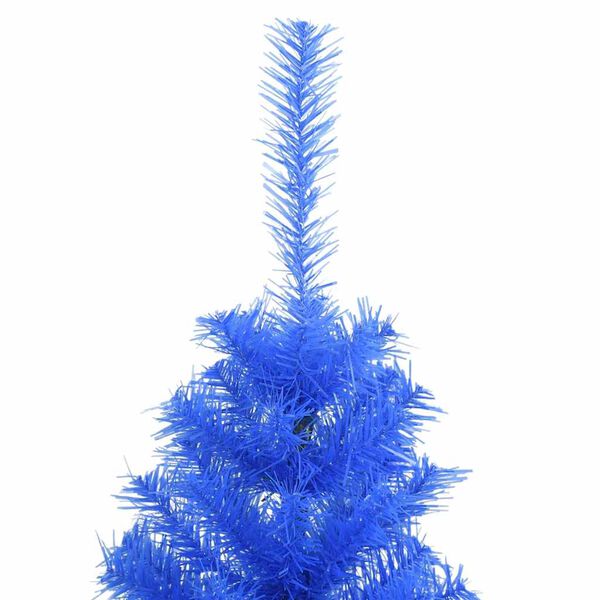 vidaXL Albero di Natale Artificiale con Base Blu 120 cm PVC