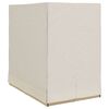 vidaXL Lettino da sole doppio Beige 205 x 129 x 200 cm polyrattan