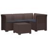 vidaXL Divano da giardino 4 posti con cuscini aspetto rattan PP