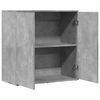 vidaXL Credenza Grigio Cemento 79x38x80 cm in Legno Multistrato