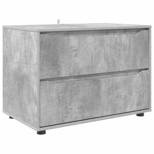 vidaXL Armadio 80 x 48 x 57 cm Legno ingegnerizzato Grigio cemento