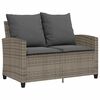 vidaXL Set Divano da Giardino 6 pz con Cuscini Grigio in Polyrattan