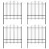 vidaXL Recinzione per Giardino WOERDEN 4 pz 170 x 215 cm Grigio
