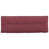 vidaXL Cuscino per Schiena Rosso Vino 140 x 19 x 50 cm Tessuto