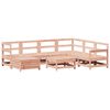vidaXL Set Divani da Giardino 8 pz in Legno Massello Abete Douglas