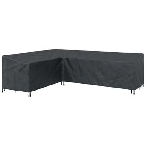 vidaXL Copertura per mobili 286 x 222 x 80 cm Forma a L Impermeabile
