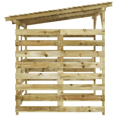 Capanno Per Barbecue In Legno Pino Impregnato - 163,5x93x210 Cm, Ripostiglio Attrezzi Giardino - Foto 3