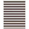 vidaXL Tenda a rullo zebrata 140,9x175 cm Larghezza tessuto 136,7 cm caff&egrave;