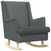 vidaXL Sedia a dondolo Grigio scuro 62 x 80 x 85 cm Tessuto