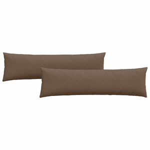 vidaXL Cuscini da Divano 2 pcs Marrone 145 x 40 cm Tessuto