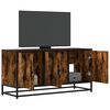 vidaXL Mobile TV Rovere Fumo 100x35x50 cm Legno Multistrato e Metallo