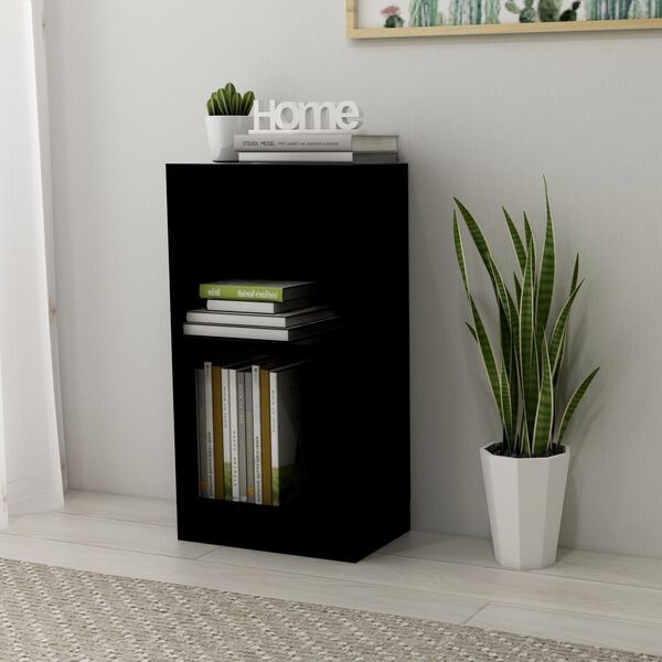 vidaXL Libreria Nera 40x24x75 cm in Legno Multistrato