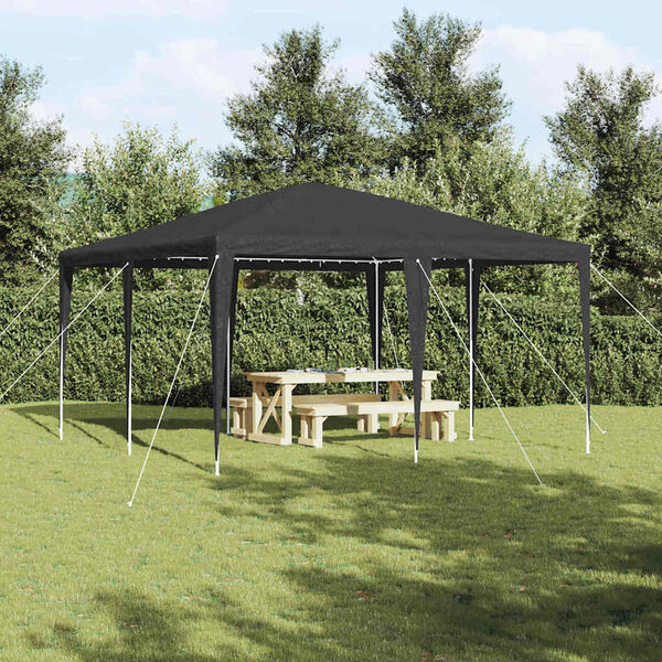 vidaXL Tenda Party Antracite 400 x 400 x 266 cm Polietilene e Acciaio