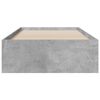 vidaXL Giroletto Cassetti Grigio Cemento 90x190 cm Legno Multistrato