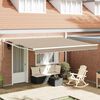 vidaXL Tenda Retrattile Beige 400 &times; 300 cm Poliestere e Alluminio