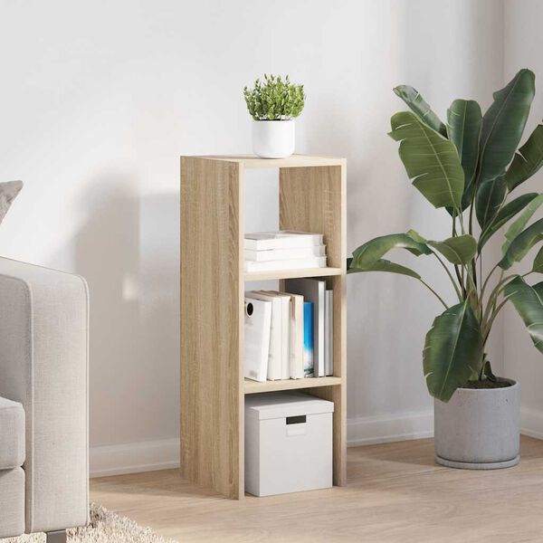 vidaXL Libreria Impilabili Rovere Sonoma 30x30x80 cm Legno Multistrato